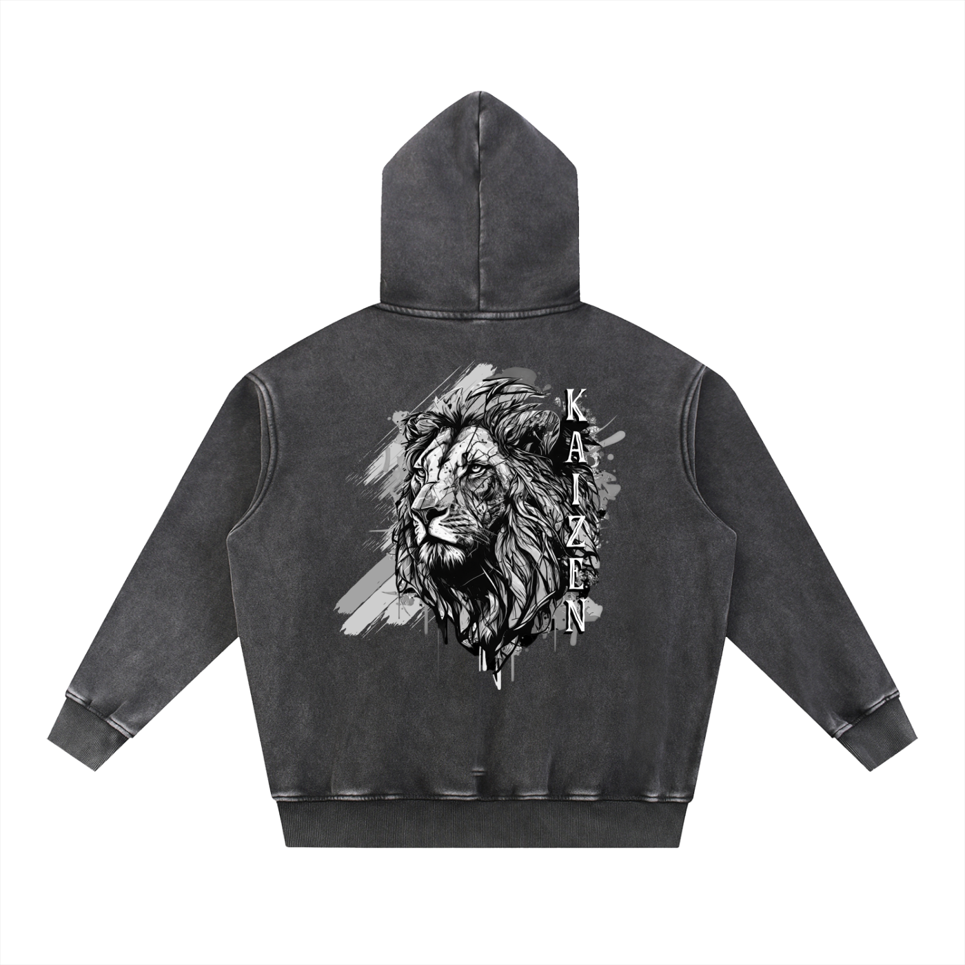KING LION HOODIE - BLACK